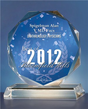 Spigelman Alan V MD Facs Receives 2012 Best of Bloomfield Hills Award